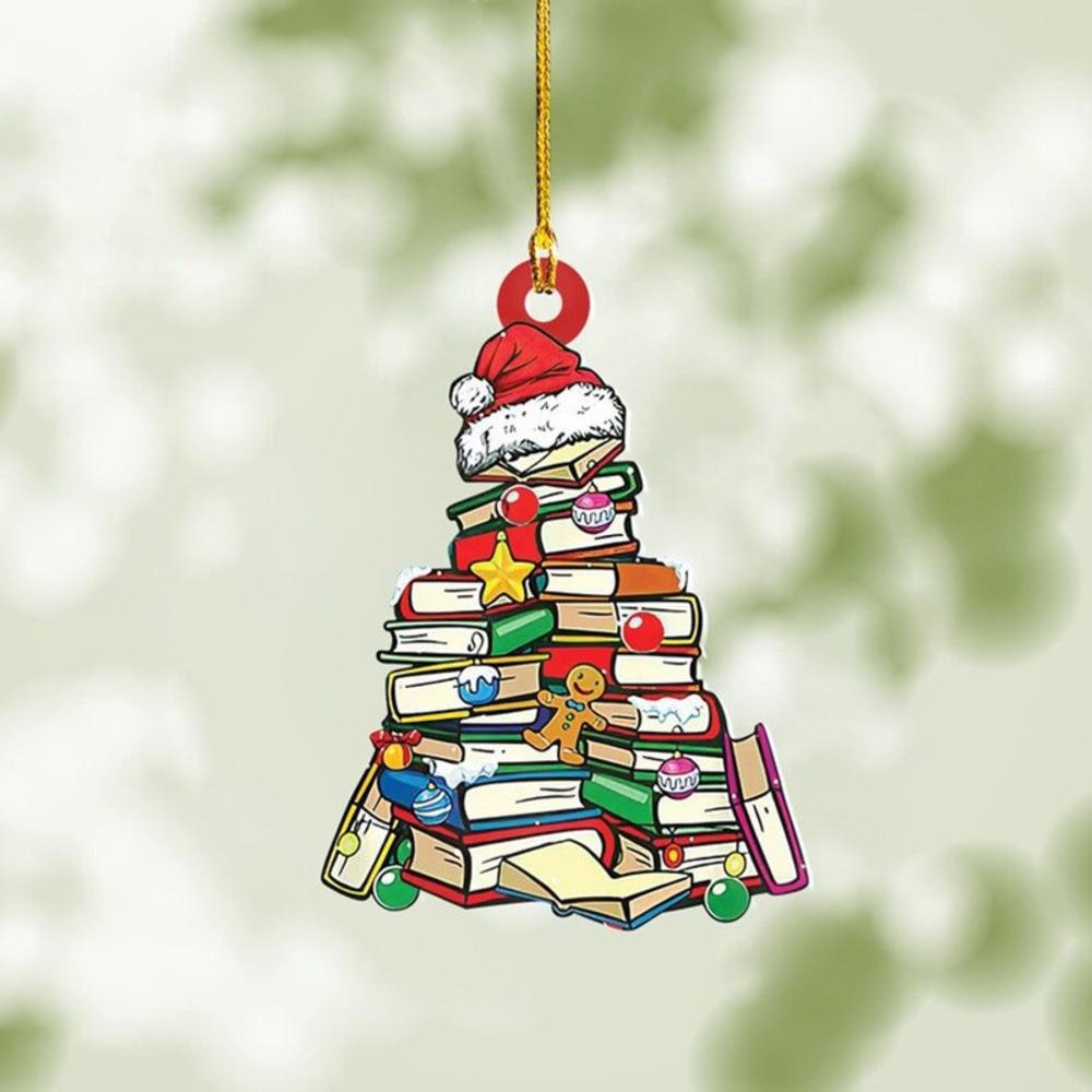 2D Acrylic Christmas Tree Hanging Ornaments Pendant Xmas Home Table Decor Gifts 2025 Happy New Year Decor