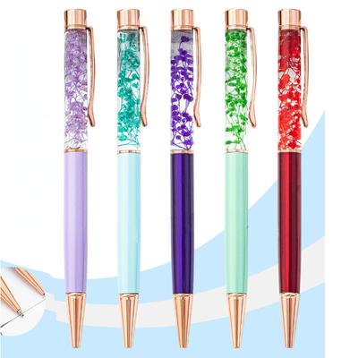 1pcs Creative DIY Flower Series Ballpoint Pens Fashion Office Beautiful Writing Pens School Supplies For Kids Gift