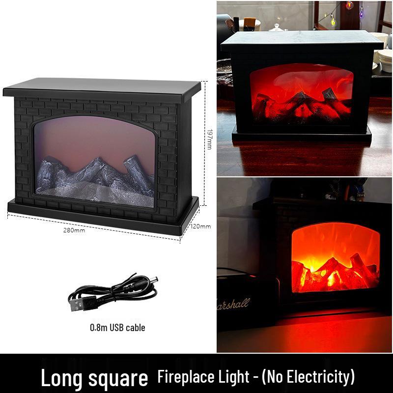 Creative LED Candlestick Lantern: Small Simulated Flame Home Decor Ornament