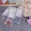 Rechteckige Foto-Karten-Sammlung Organizer Acryl Kleine Karten-Aufbewahrungsbox Schmuck