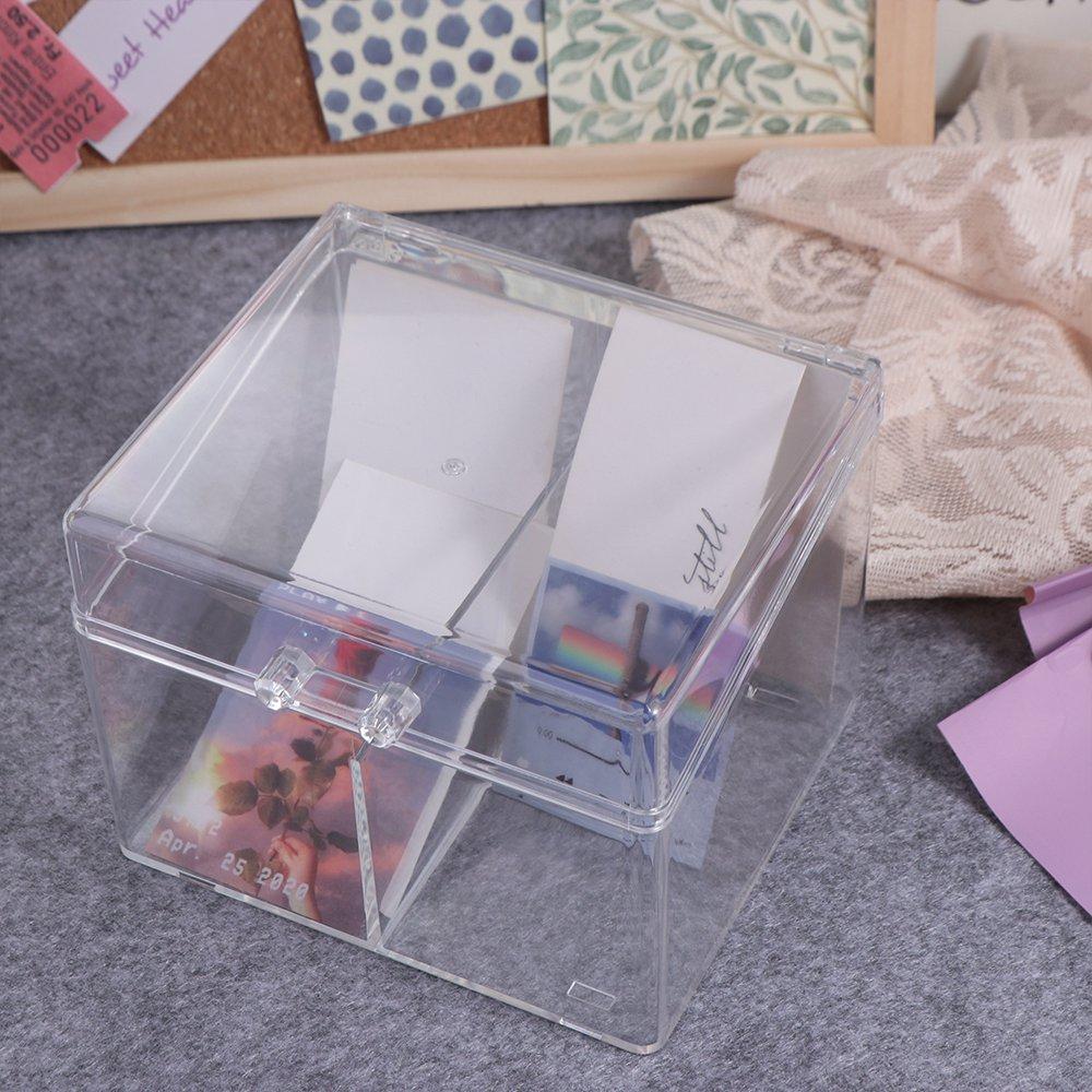 

Прозрачный органайзер для коллекции фотокарточек, акриловый маленький чехол для хранения карточек, школьный