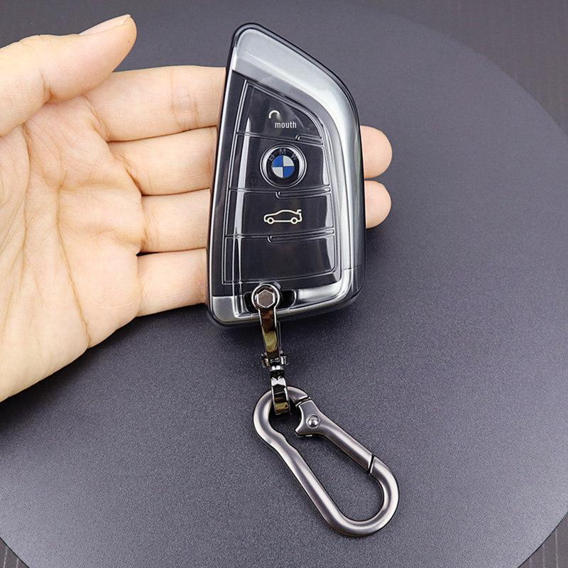 Ultra-Thin Transparent Key Cover for BMW X1-X7, 1, 3, 5, 7 Series