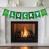 Irish Party Banner Decorations Set Shamrock Letter Banner Hanging Swirl Decor for Christmas Tree Home Craft Party Decor
