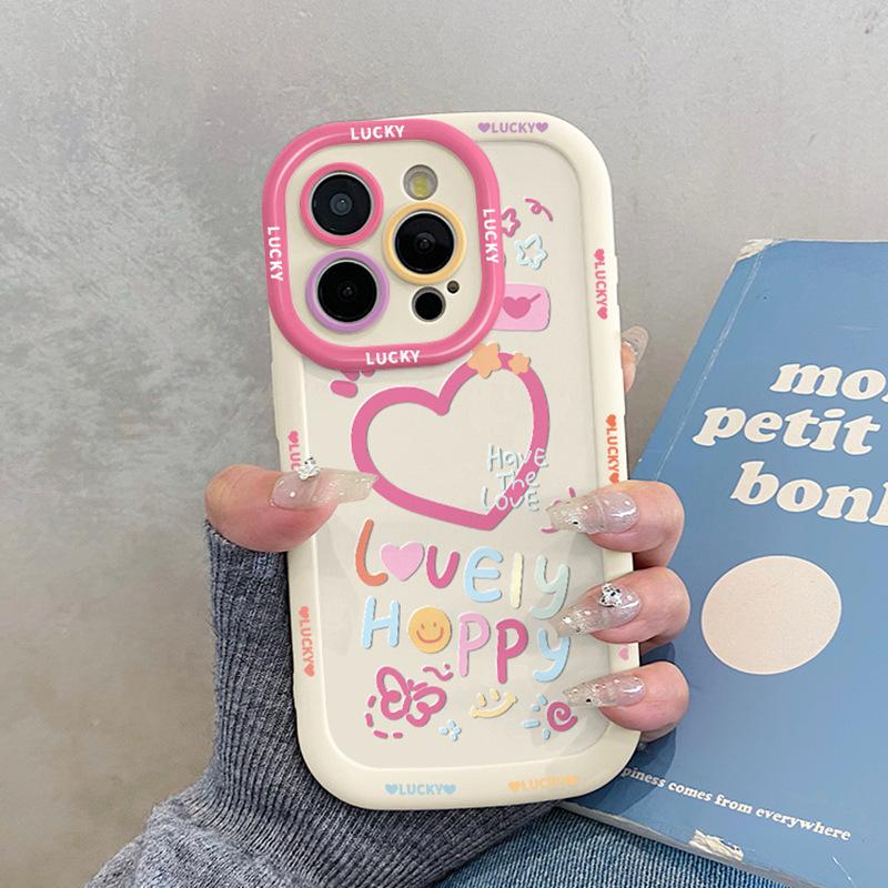 Letter Love for Apple 17pro Mobile Phone Case for IPhone16promax with Lanyard 15 New Style 14 Female 13