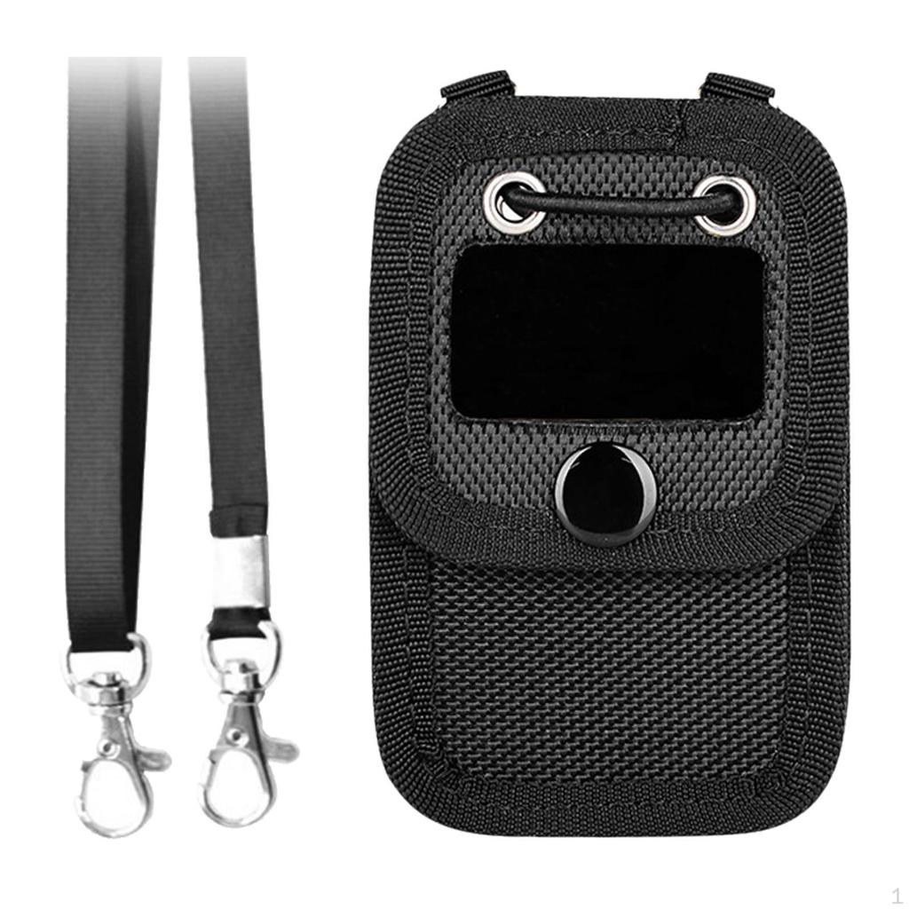 Aufbewahrungstasche Beutel 180° drehbarer Clip Schutz Ausrüstung Leichtgewicht mit Nackenkordel