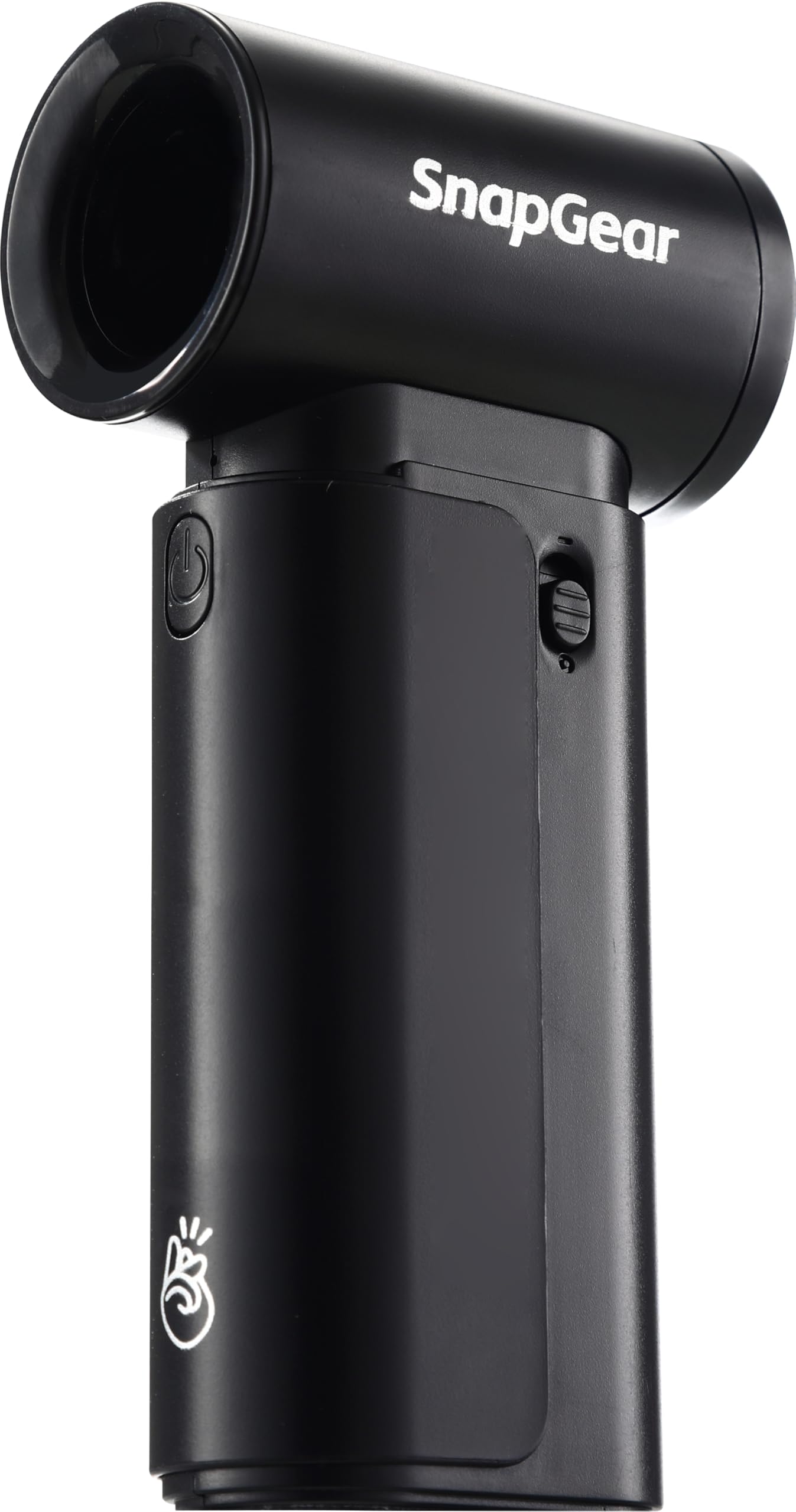 

SnapGear POCKET Handheld Speed Rechargeable Pocket Cooling Outdoor Black Fan, Ultra-Lightweight, 3-Fan Settings, 4,000mAh Battery, USB-C Fan, 12-Hour