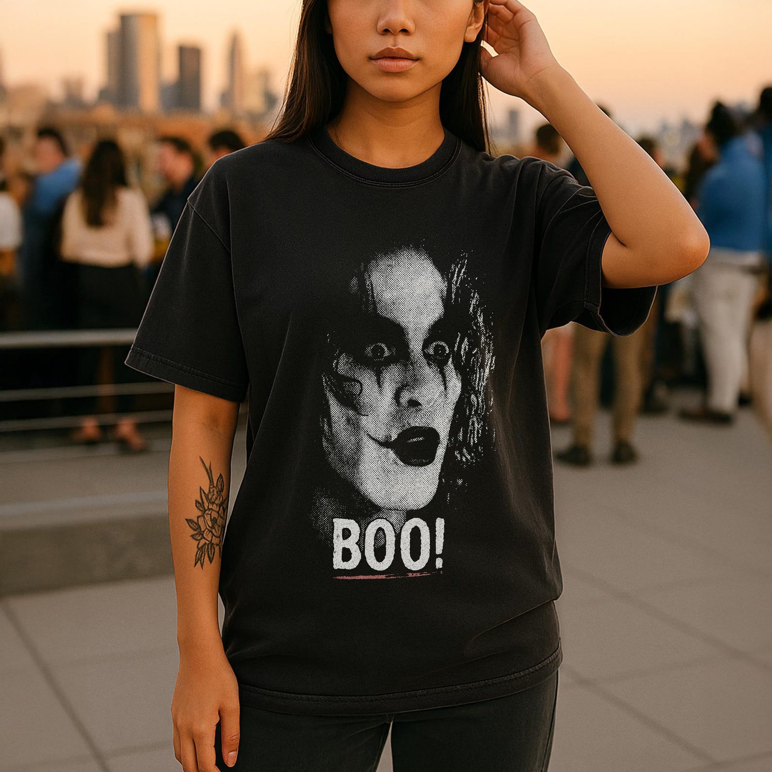 The Crow TShirt, Vintage Gothic Movie Tee, Brandon Lee Shirt, Cult Film Punk Streetwear S