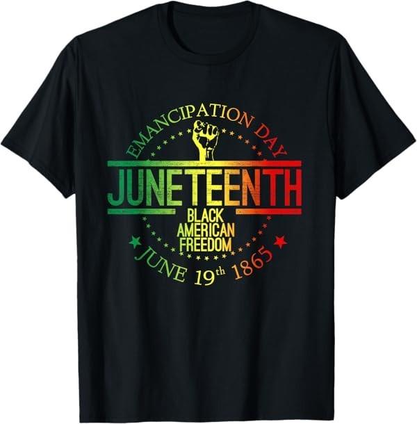 Футболка Juneteenth Афроамериканская Свобода Черная История 19 Июня S разноцветный