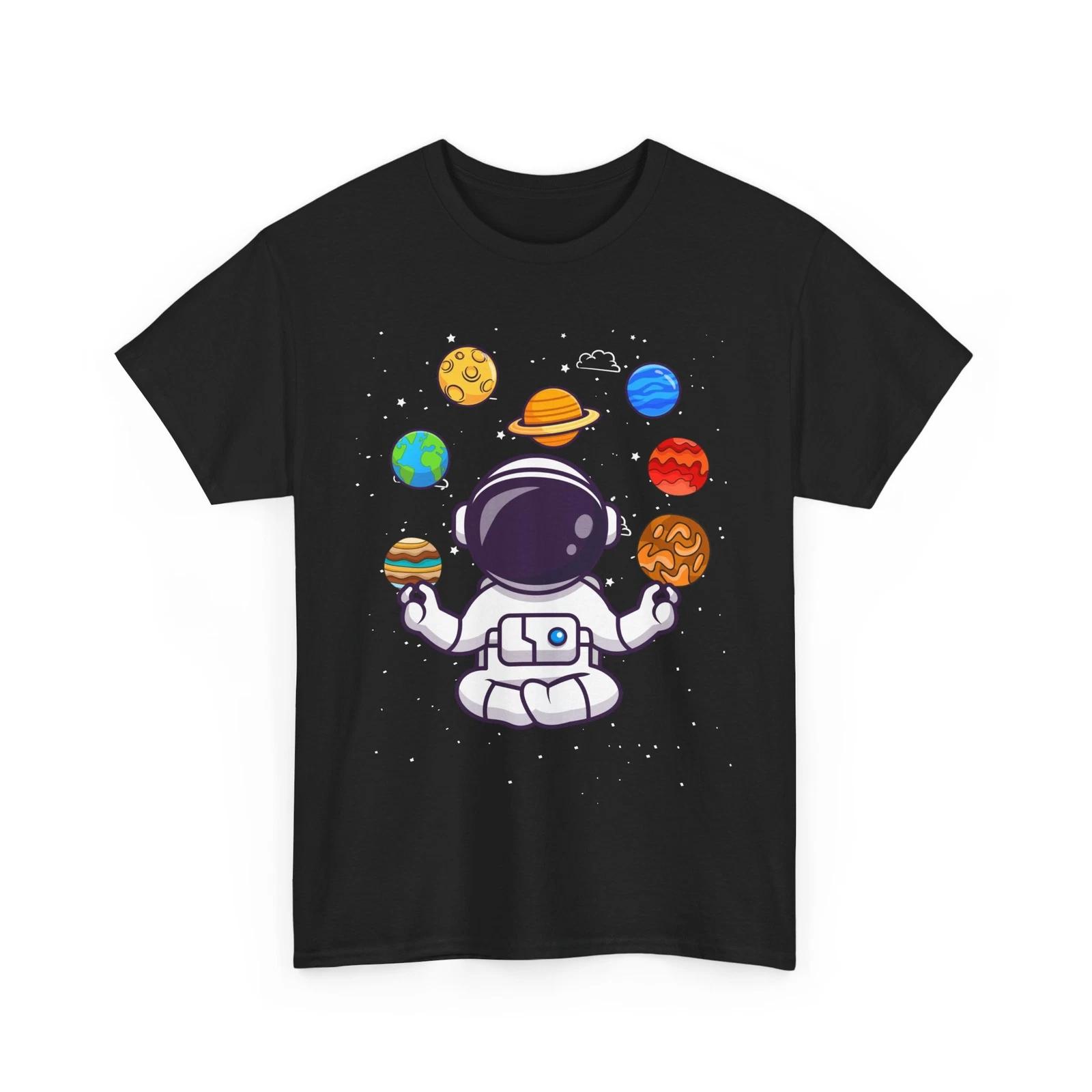 Astronaut Planets Shirt, Space Astronomy Lovers Spaceman Boys Kids T-shirt M