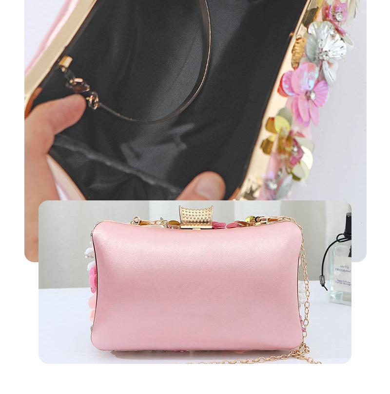 Women's Floral Evening Clutch: Elegant High-End Wedding and Banquet Handbag