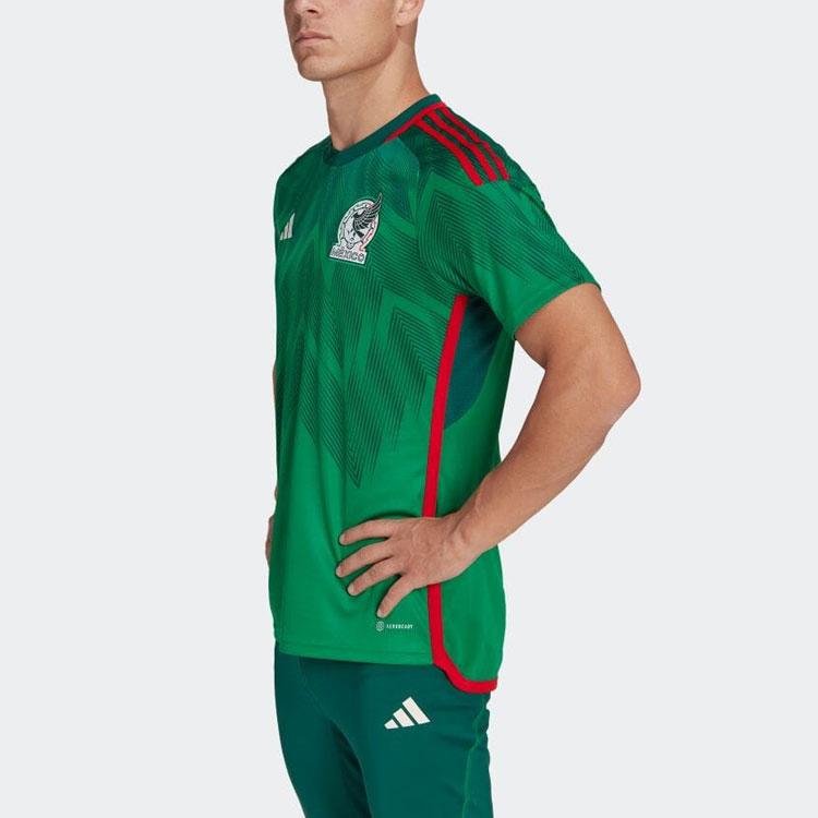 adidas Mexico Soccer Jerseys Men's Green Moderate Straight Fit HD6899-