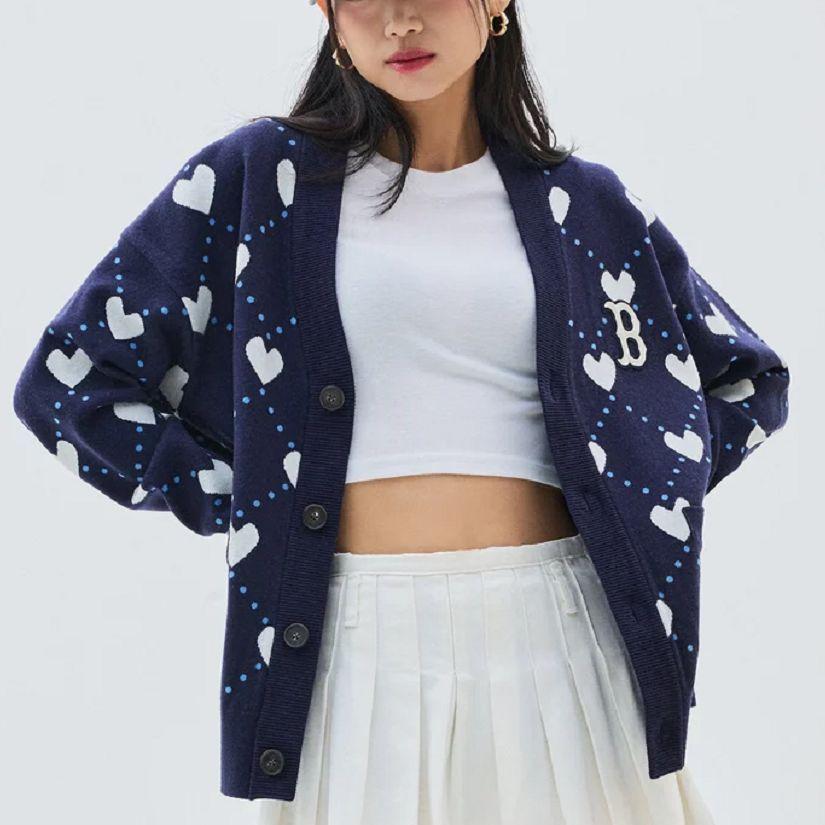 New MLB Boston Red Sox Knitwear Women's Blue 3AKCH0134-43NYD