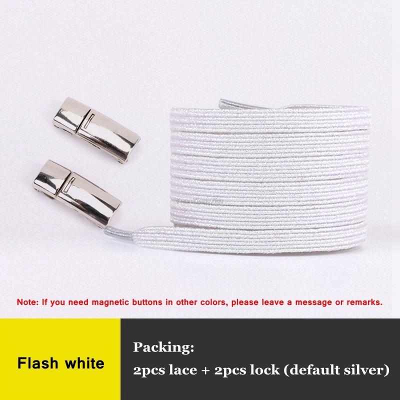 New Elastic Magnetic Shoelaces Sneakers Shoelace Kids Adult No Tie Shoe Laces Rainbow Lock Lazy Laces One Size Fits All Shoes