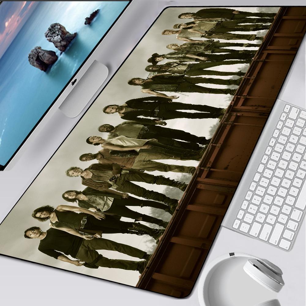 The Walking Dead Large Gaming Mouse Pad Computer Mousepad Pc Gamer Mouse Mat Laptop Mausepad Mouse Carpet Keyboard Mat Desk Pad