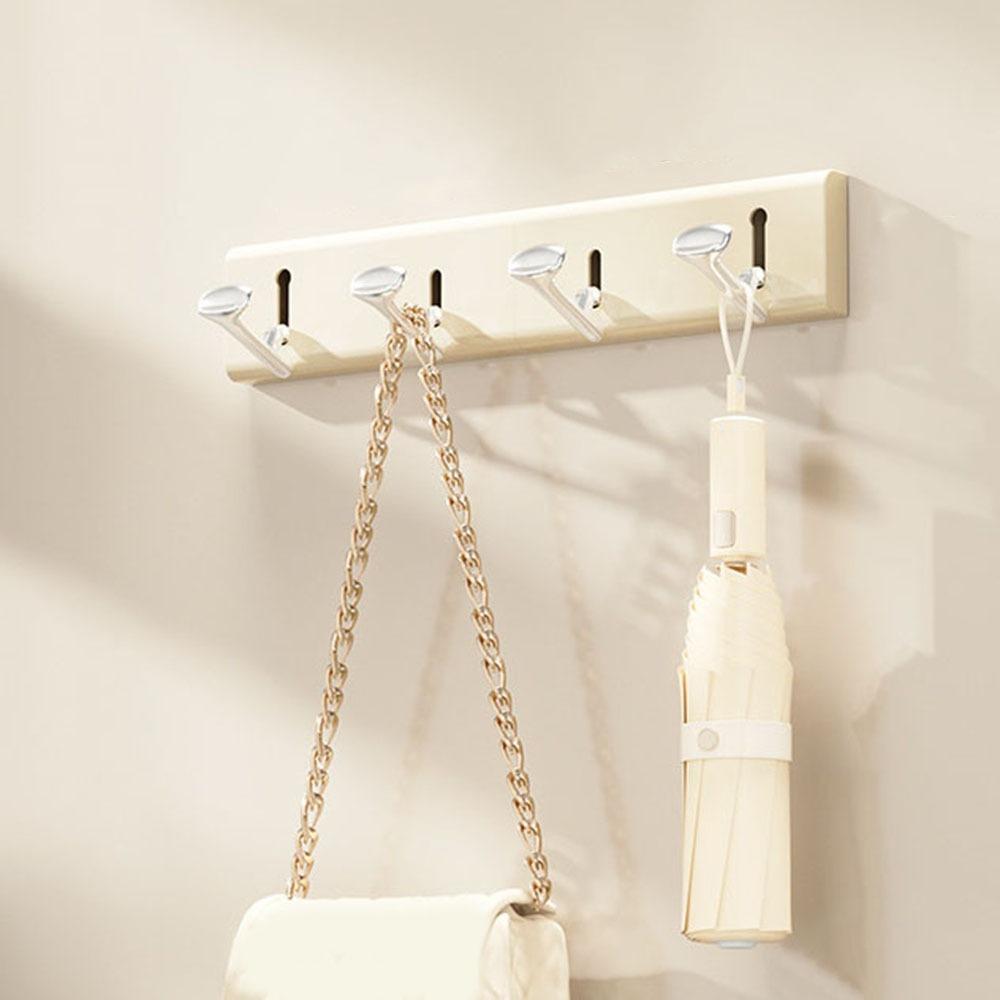 Mode Rymdaluminium Klädkrokar Väggmonterade Vattentäta Självhäftande Krokar Vikbara Fuktsäkra Handdukshängare Vardagsrum