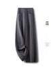 Women's Autumn 2025 Purple High-Waist Wide-Leg Slimming Pants – Loose Drapey Straight-Leg