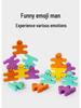 3D Balance Beam Stacking Game: Early Education Puzzle with Double-Sided Pattern Cards and Building Blocks for Kids