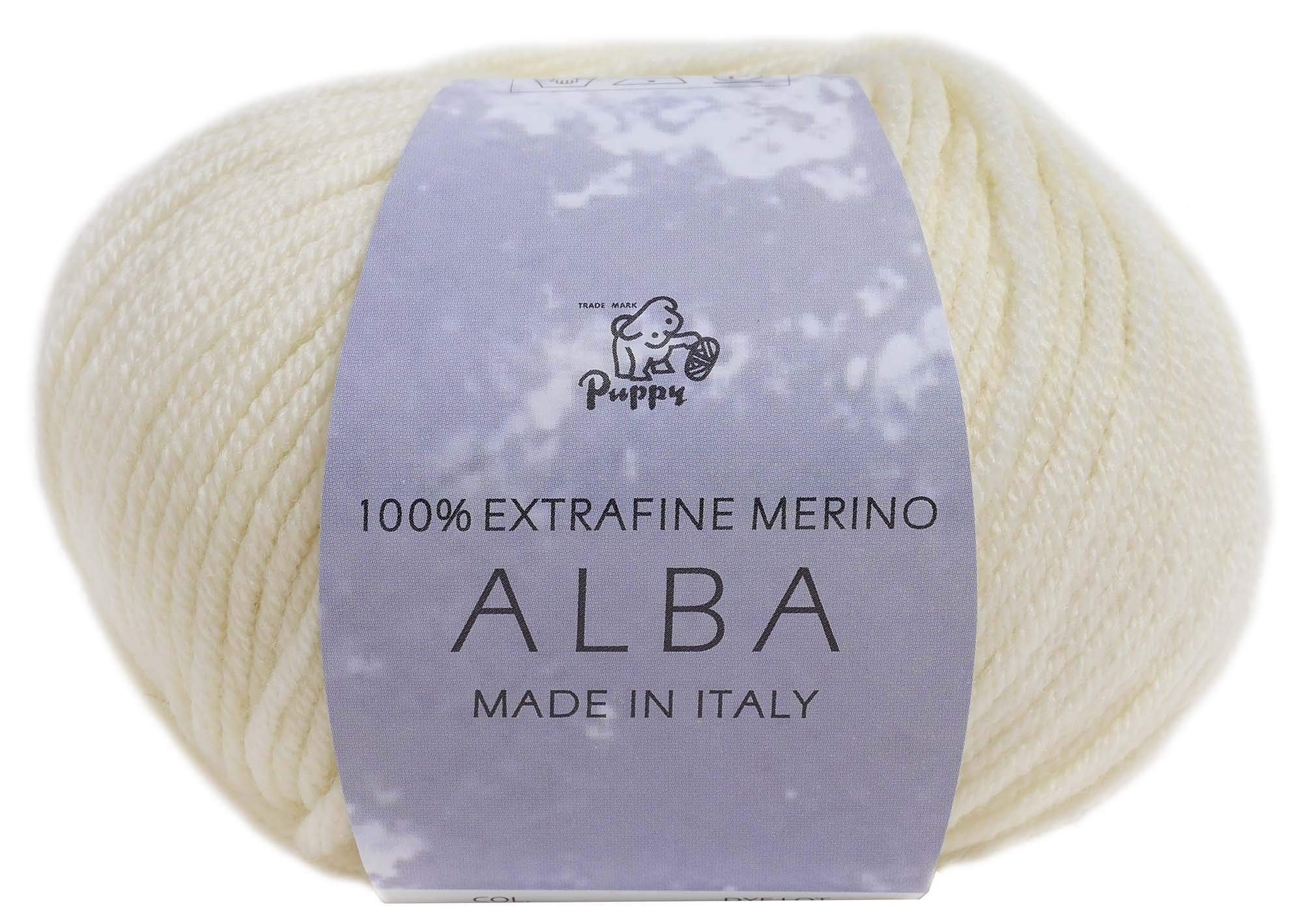 

Пряжа Puppy Alba Шерсть Средней Толщины Белая 40г 105м Набор 10 Мотков 10000042 Кол.0130 Прибл.