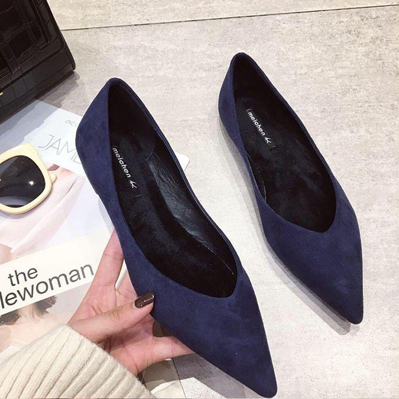 2025 Spring and Autumn New Korean Edition Red Single Shoes Women's Pointed Head Shallow Mouth Gentle Flat Bottom Versatile Flat Heel Work Shoes Women
