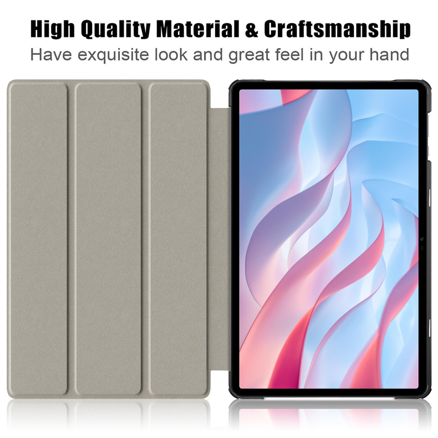 

PU Leather Tablet Case for Honor Pad X9/Pad X8 Pro,Pattern Printing Trifold Stand Folio Protective Cover Eyes