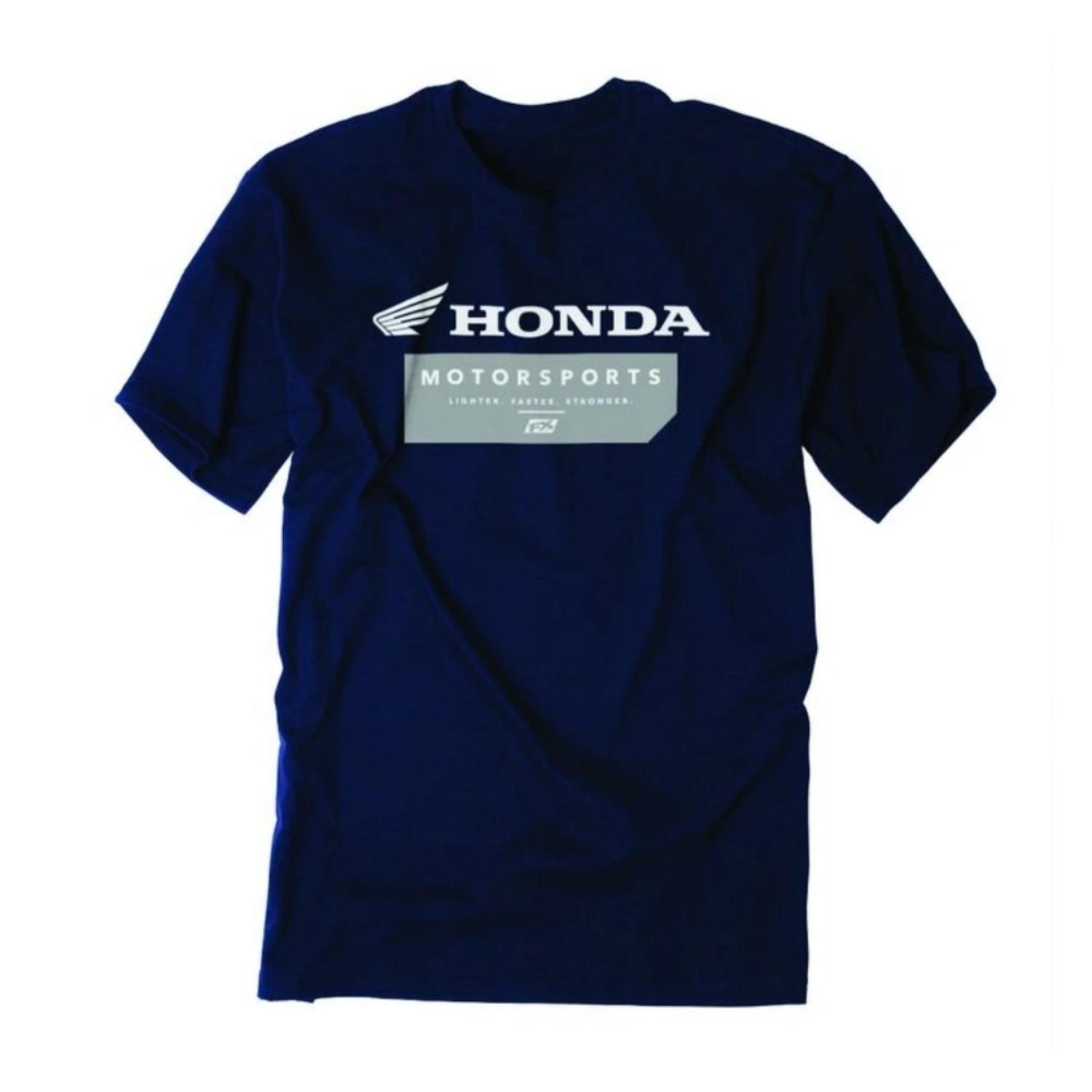 

Мужская и женская футболка Honda Летняя Новая Хлопковая Футболка Honda Миссия Комфорт С коротким рукавом Весна Осень Мотоцикл Велосипед Верх S чёрный