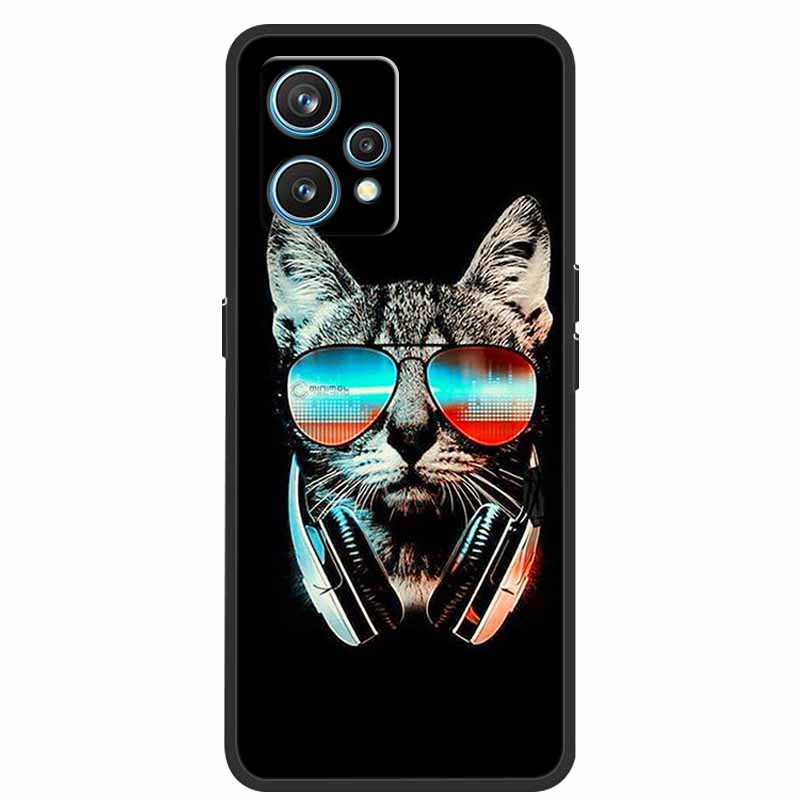 For Realme 9 Case RMX3521 Shockproof Soft silicone TPU Back Cover For Realme9 4G Phone Cases Realme 9 6.4 inch Cute Cartoon Bag