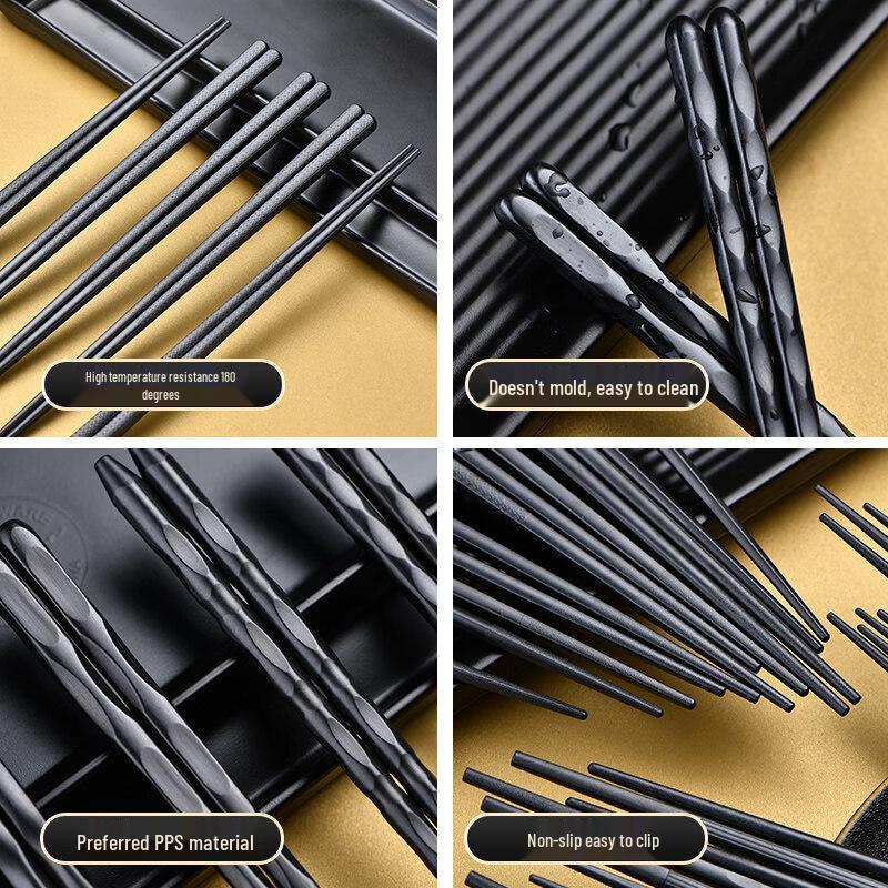 Japanese Style Alloy Chopsticks & Rests