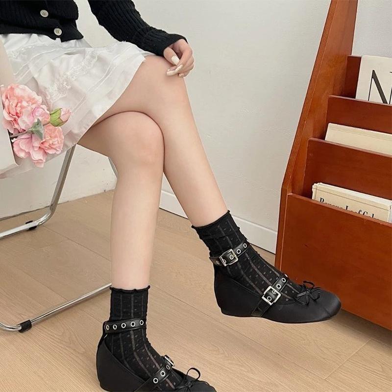 Fashion Women Bow Ballet Dance Shoes Shallow Flats Designer Rome Shoes New Walking Casual Shoes Sandals Cozy Trend Dress Mujer Zapatos