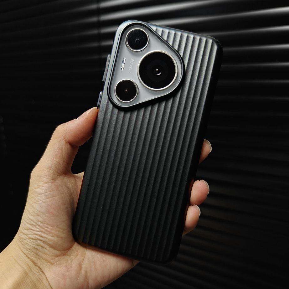 Stylish Business Luggage Case For HUAWEI Pura 70 Ultra 70 pro Plus Luxury Plating Wave Transparent Hard PC Back Cover Fundas