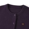 ELLE KIDS Girls' 95% Wool Round Neck Knit Cardigan