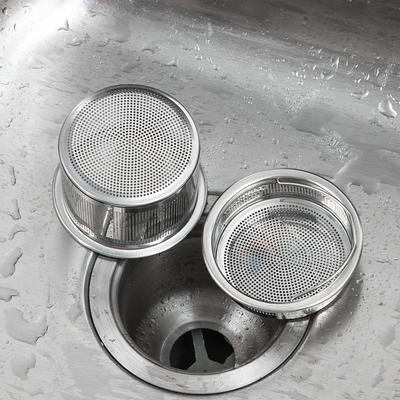 Spülbecken-Sieb Edelstahl-Stöpsel Filterkorb Lebensmittel Haare Stöpsel Wasserbecken-Stöpsel Abfluss-Abdeckung Küchenwerkzeug