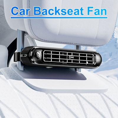 Car Headrest Cooling Air Fan 3 Speeds Adjustable Car Interior Rear Headrest Fan Cooler Air Cooling Fan Summer Car Accessories