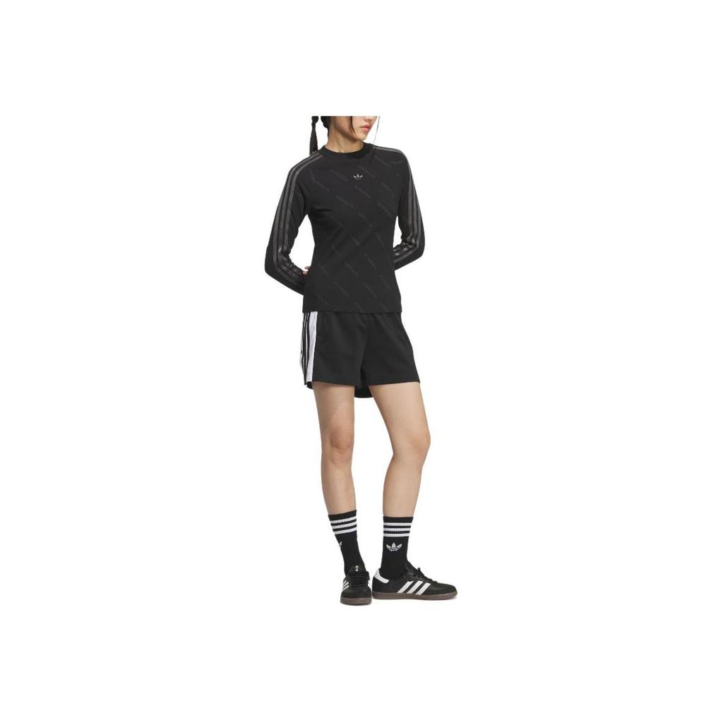 Adidas Originals Tight Fitting Long Sleeve Raglan T-Shirt Women Tops KS6109