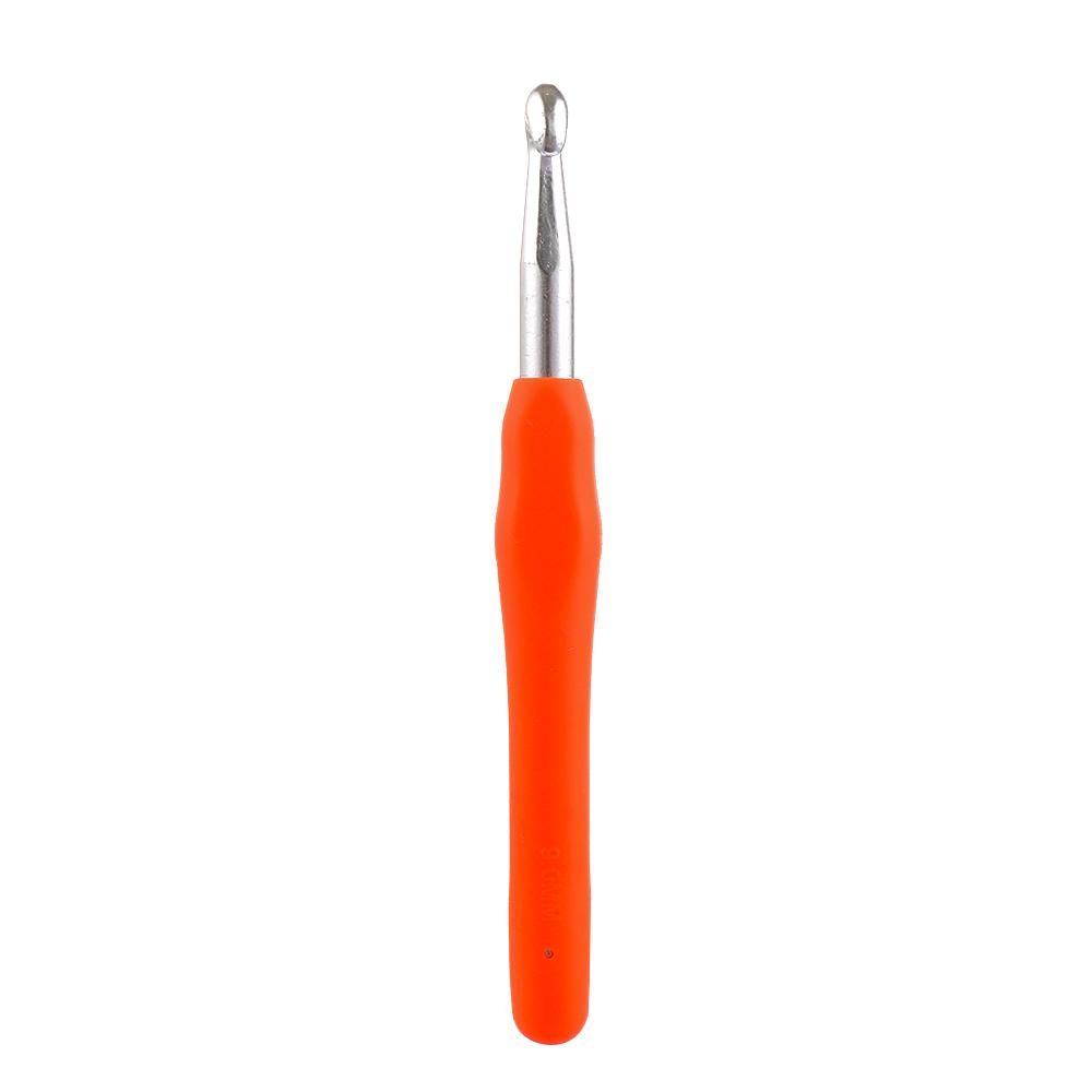 2.0-10mm Soft Grip DIY Ergonomic Handle Weave Yarn Crochet Hook Knitting Needles Aluminum