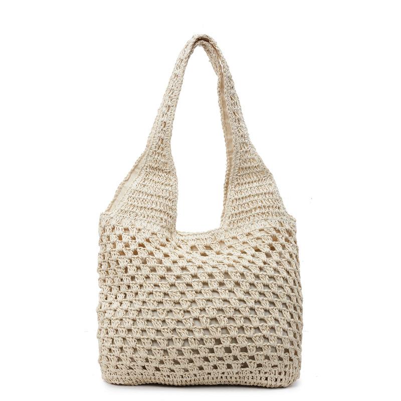 

New woven travel versatile straw woven underarm bag women s fashion shoulder fashion niche woven women s bag покинуть белый