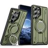 Military Armor Magnetic Ring Stand Phone Cover For Samsung S26 Ultra S25 S24 Plus S23 FE A56 A55 A17 Shockproof Protector Case