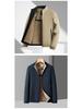 Hengyuanxiang Herren Stehkragen Jacke: Mittleres Alter & Ältere, Mit Samt, Warm, Lässige Herbst/Winter Oberbekleidung