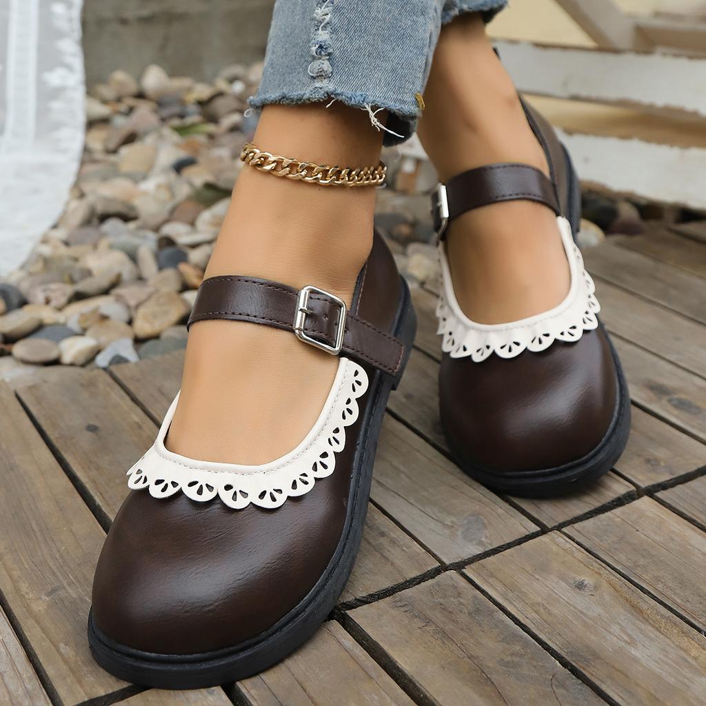 Uniform small leather shoes women's spring thin Mary Jane retro with skirt Lolita Melulu shoes