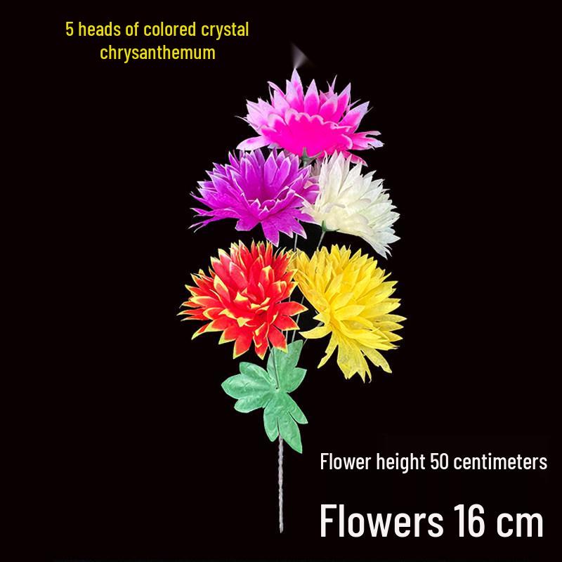 Chrysanthemum Silk Flowers for Qingming Festival Grave Offerings