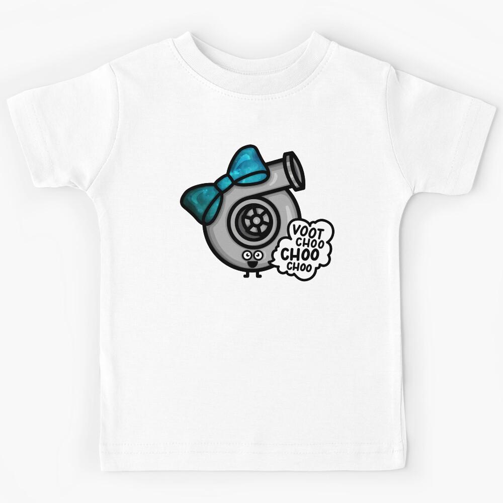 What Does The Cutest Turbo say - Blue Galaxy Bow Kids T-Shirt 170