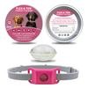 Flea Prevention Tag for Dogs Natural Ingredients Tick Repellent Tag Waterproof Collar Tag with 2 Refills Adjustable for Small Medium And Large Dogs
