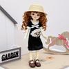 Cute Fashion 1/6 Bjd Doll Outfit With Hat Pretty 30Cm Doll Clothes Casual Set Casual Doll Dress Set Girls Toy Gifts