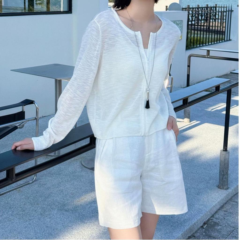 Summer Stylish Slimming Knitwear - Solid Color Round Neck Casual Top