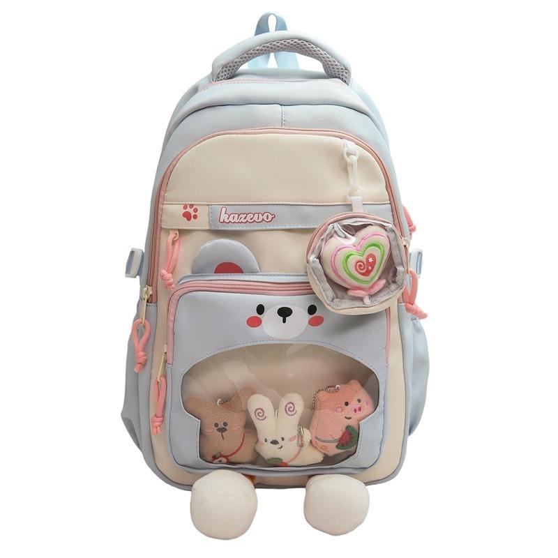 The new schoolbag is fresh and sweet, and the candy color is light and large-capacity make-up bag for junior high school students.