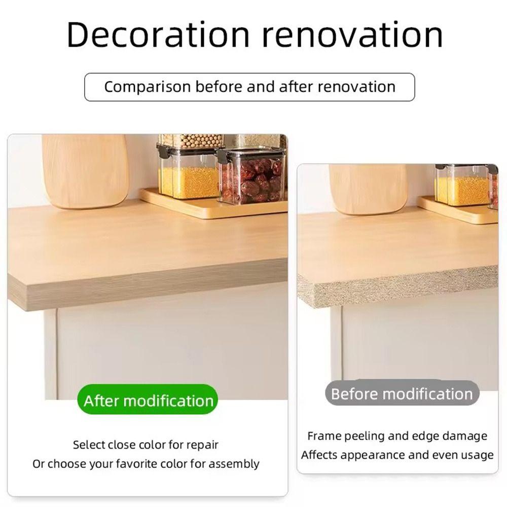 PVC Refurbished Self-adhesive Edge Band Thickened Border Sealing Strips Wood Grain Edging Tape