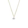 Elegant Teardrop Zircon Necklace: 18K Gold-Plated 925 Sterling Silver Clavicle Chain