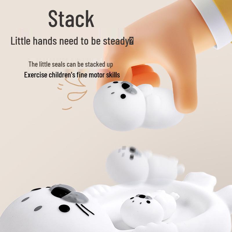 Children's Floating Seal Bath Toy for Infants and Toddlers