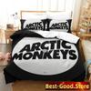 3D Arctic Monkeys Beding Set Print Bed Linen Set With Pilowcase Bed Soft Duvet Cover Soft Single Double Quen Super King-Sized Dimensionsd Dimensions