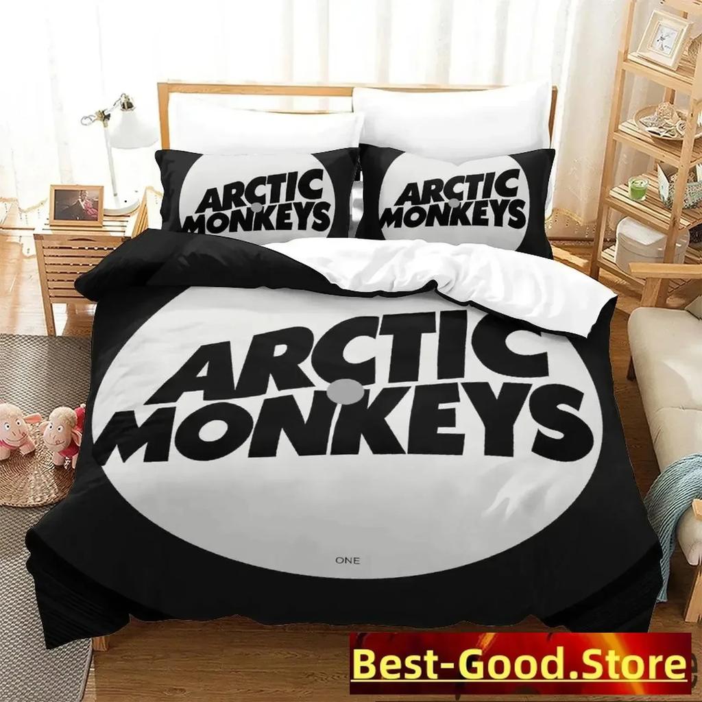 3D Arctic Monkeys Beding Set Print Bed Linen Set With Pilowcase Bed Soft Duvet Cover Soft Single Double Quen Super King-Sized Dimensionsd Dimensions
