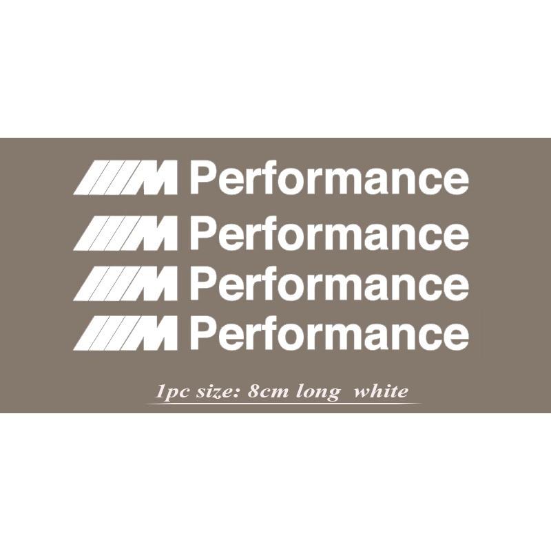 

4Pcs Car Mperformance Body Sticker For BMW E30 E46 E60 E87 E90 F20 F30 G10 G30 X5 X1 X3 X5 X4 X6 X7
